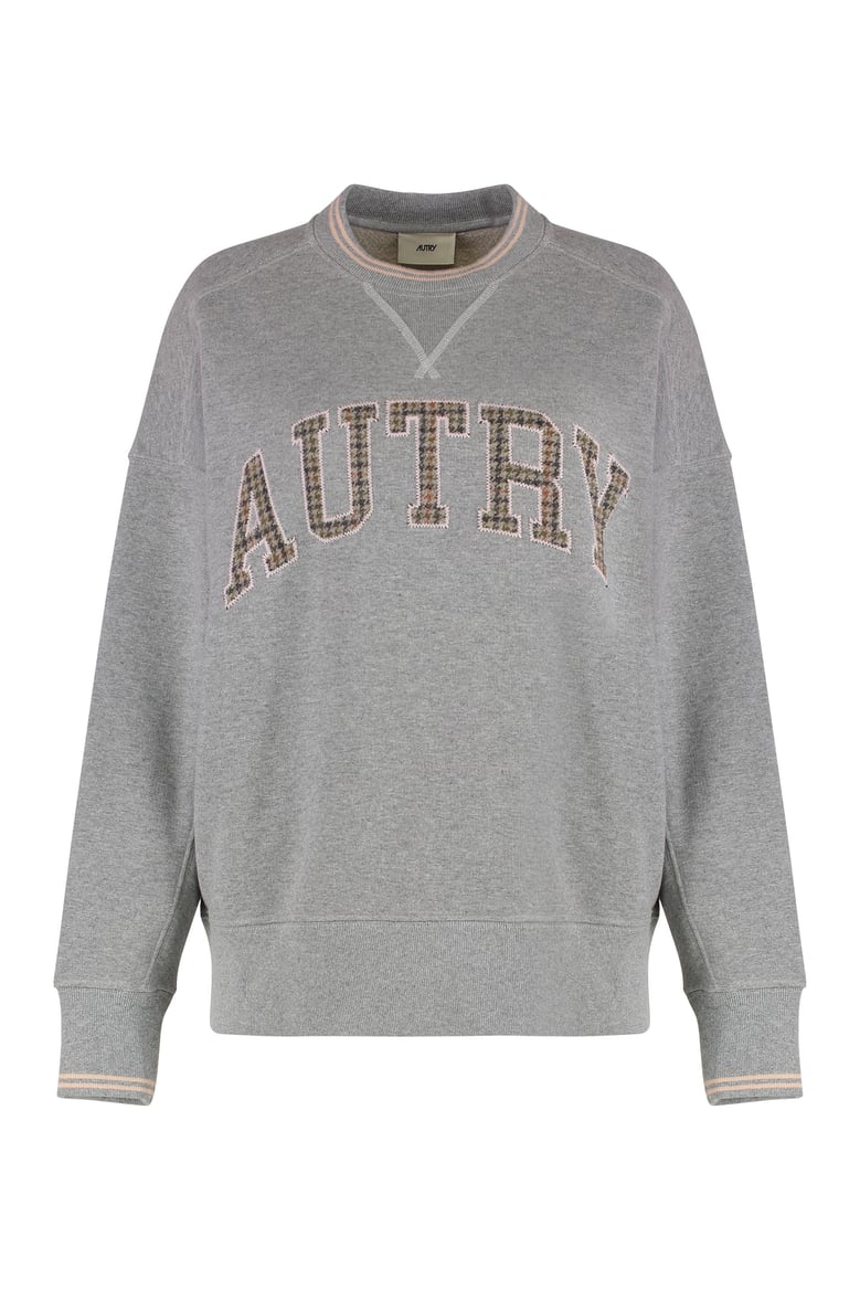 college sweatshirt in cotton with logo by Selfnex
