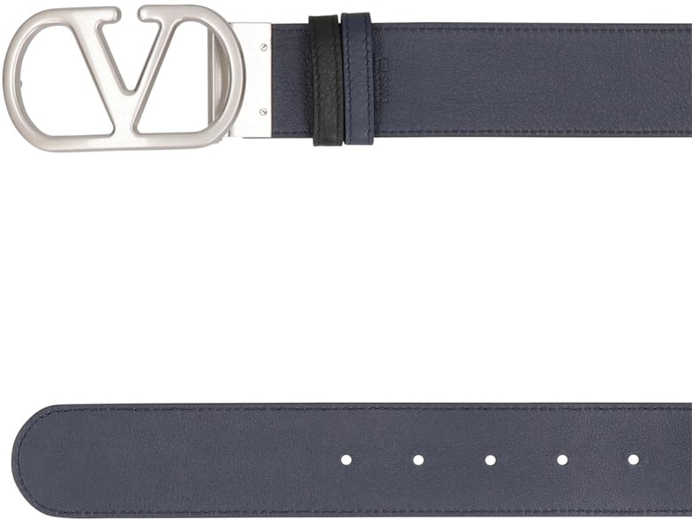 vlogo singature reversible leather belt by Selfnex