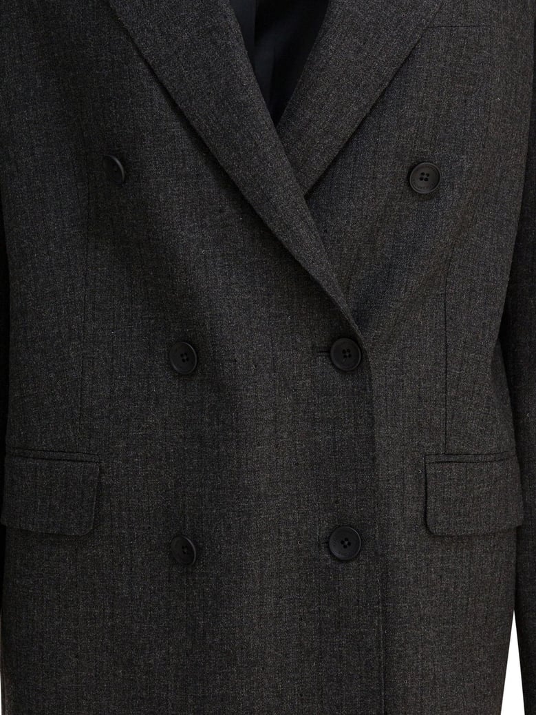 grey viscose wool polyester elastan jacket by Selfnex