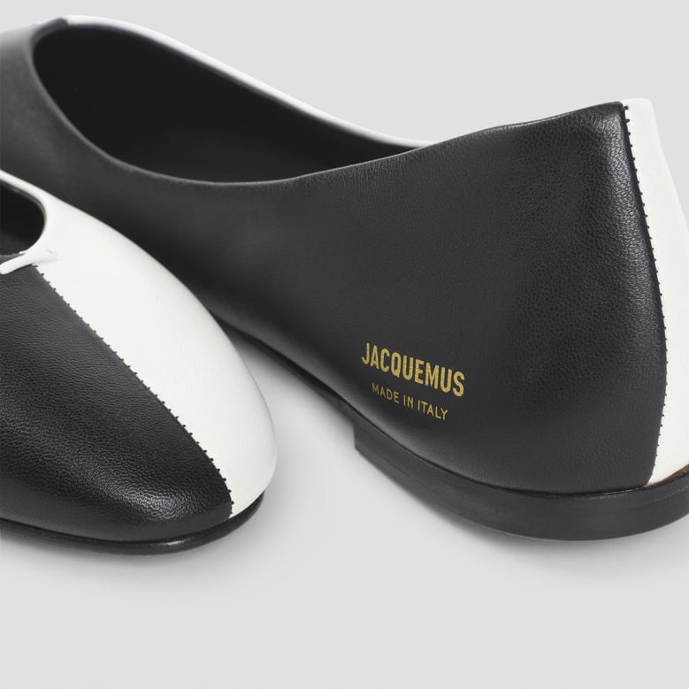 les ballerines ovalo in two-toned leather by Selfnex