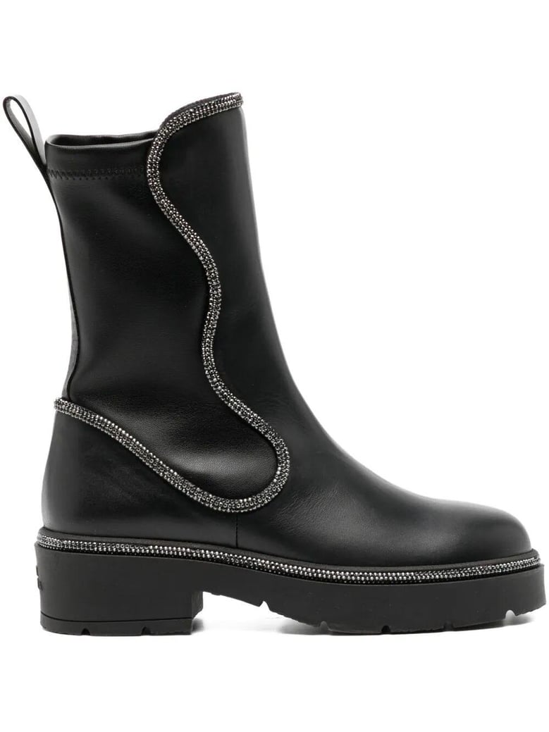 rhinestone boots by Selfnex