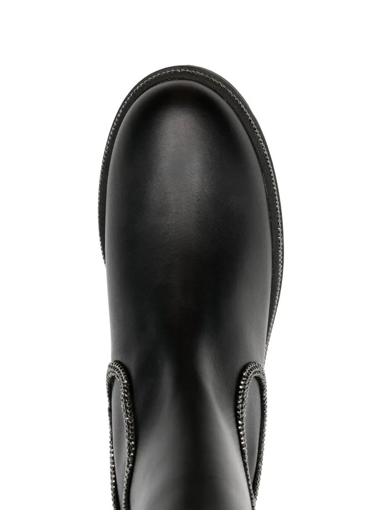 rhinestone boots by Selfnex