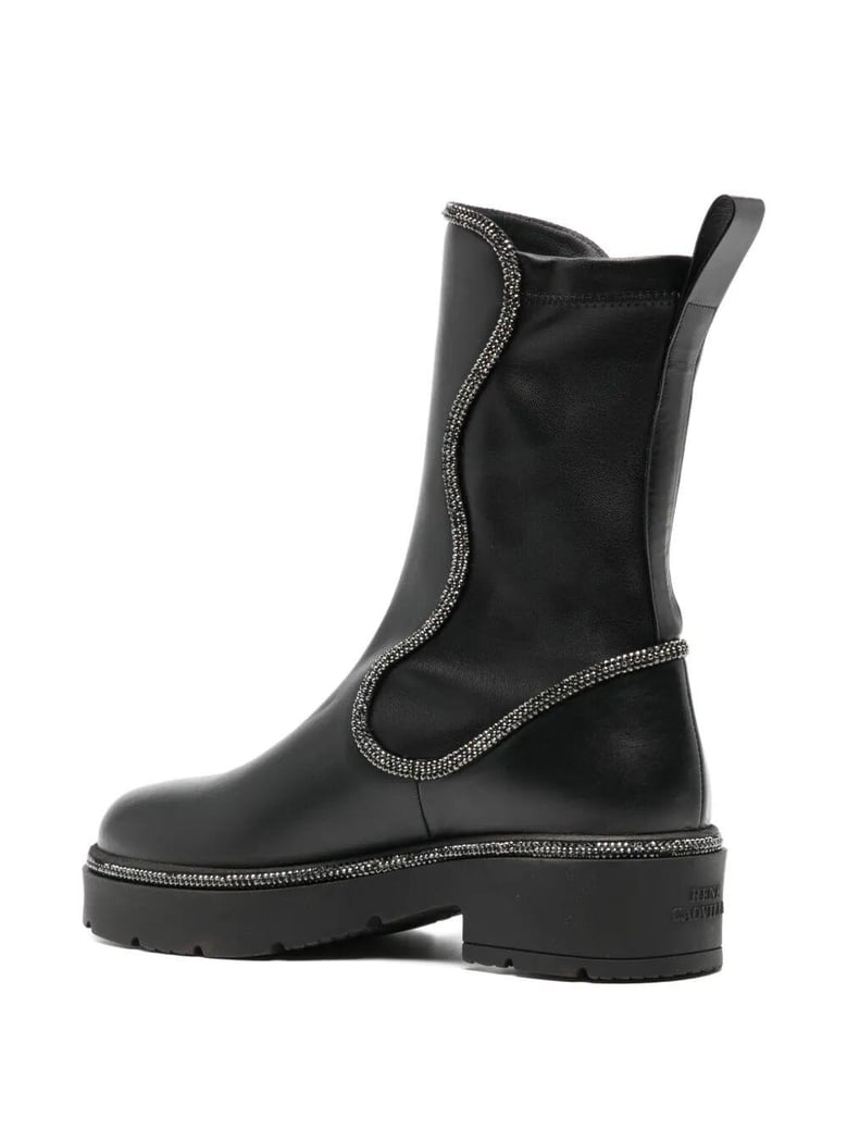 rhinestone boots by Selfnex