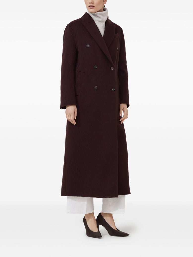 cappotto lavorazione double in beaver di cashmere con monile by Selfnex