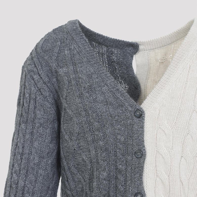 bicolor cardigan by Selfnex