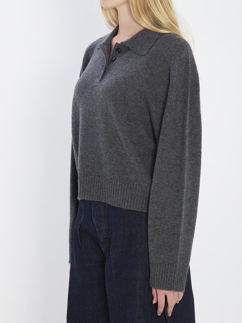long-sleeved cashmere polo by Selfnex