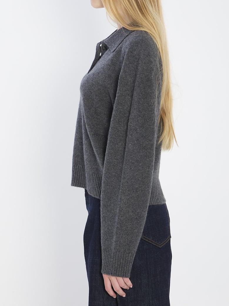 long-sleeved cashmere polo by Selfnex