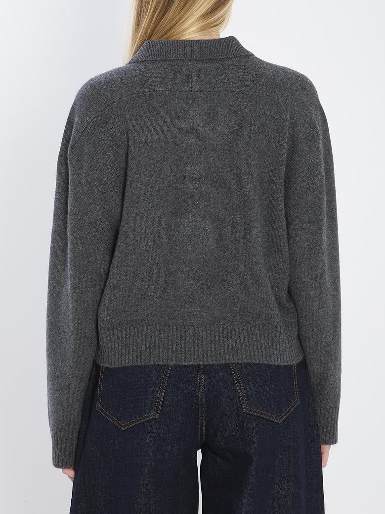 long-sleeved cashmere polo by Selfnex