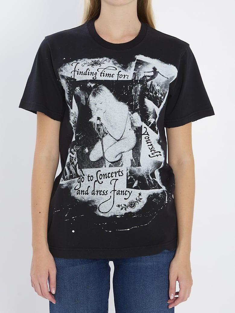 printed cotton t-shirt by Selfnex