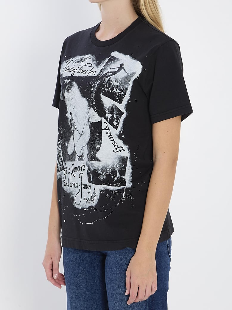 printed cotton t-shirt by Selfnex
