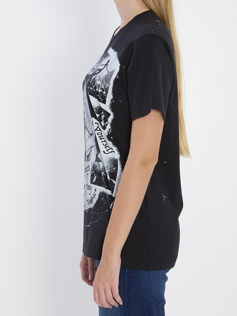 printed cotton t-shirt by Selfnex