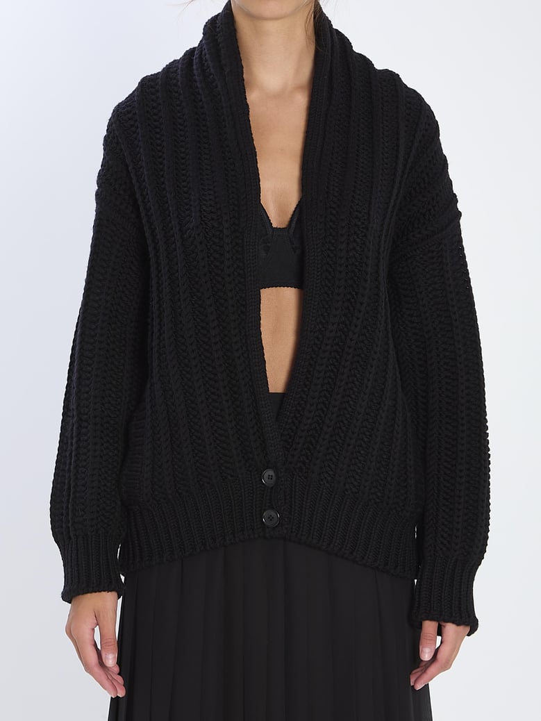 virgin wool cardigan by Selfnex