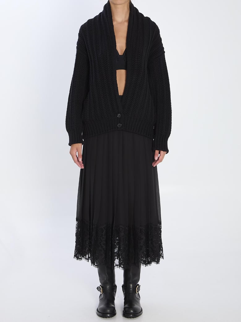 virgin wool cardigan by Selfnex