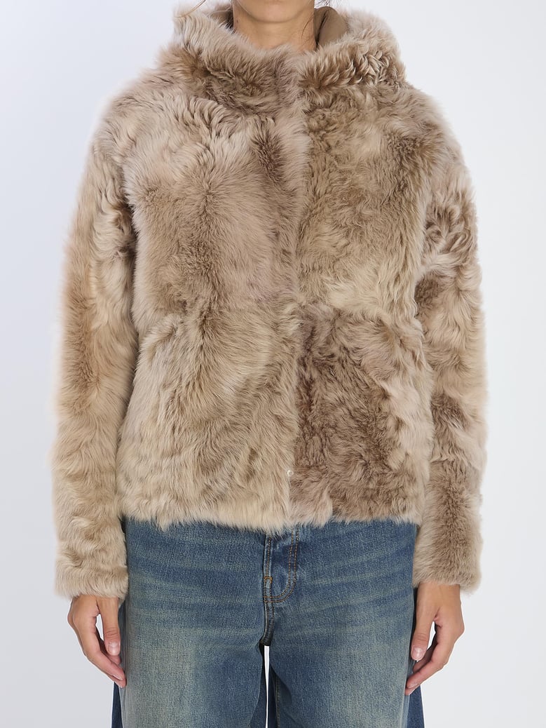 lamb fur jacket by Selfnex