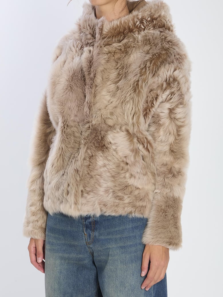 lamb fur jacket by Selfnex