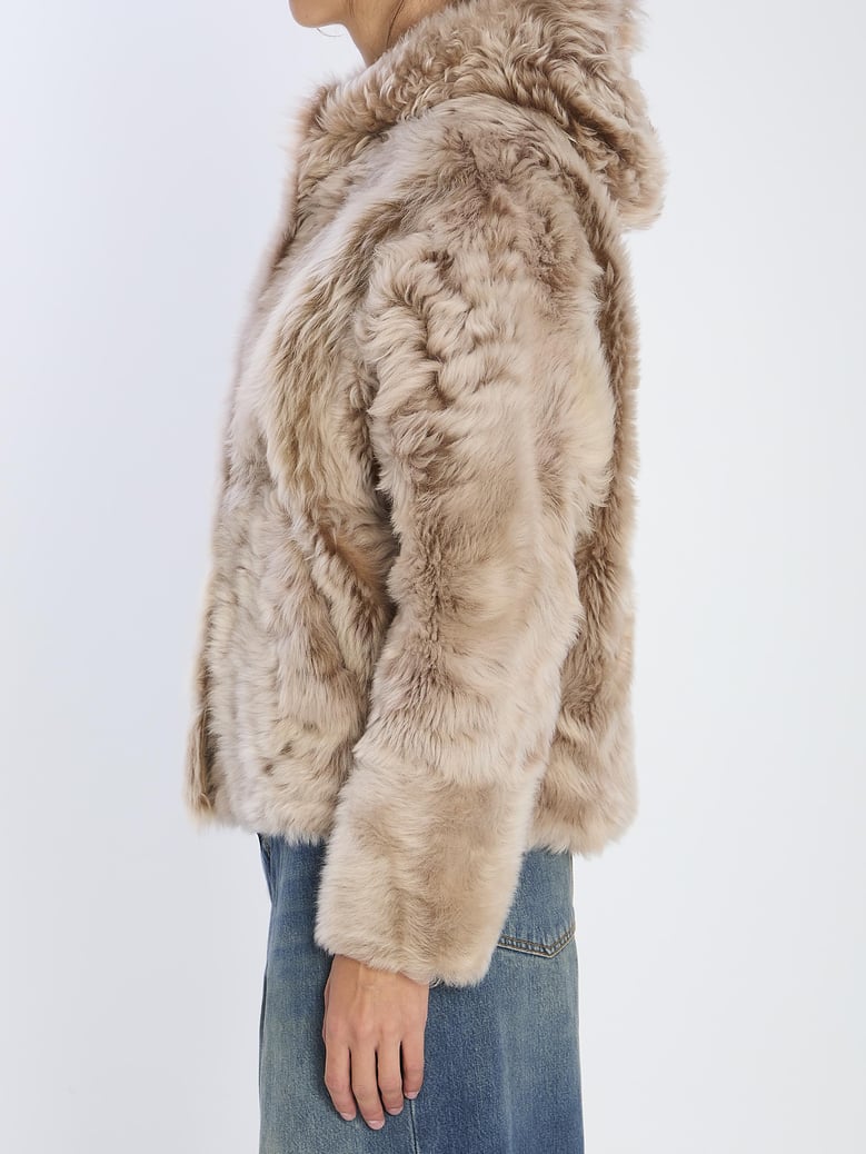 lamb fur jacket by Selfnex
