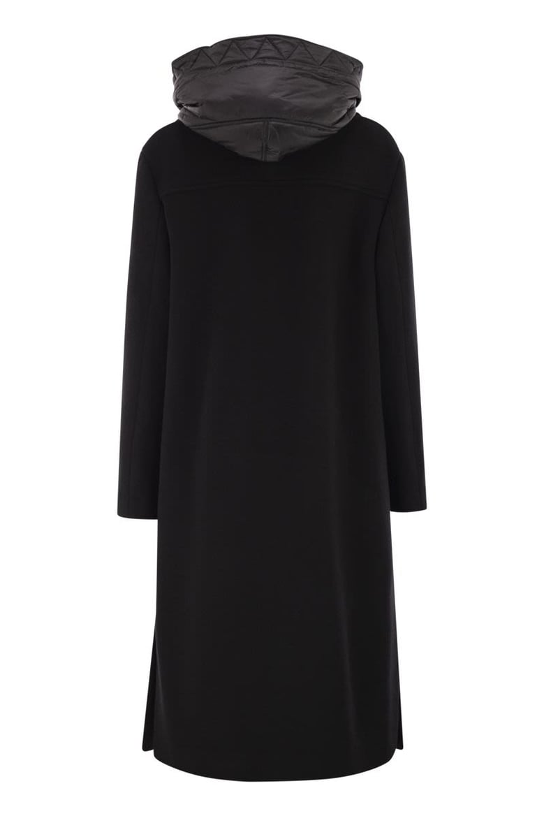 double front coat in wool and cashmere by Selfnex