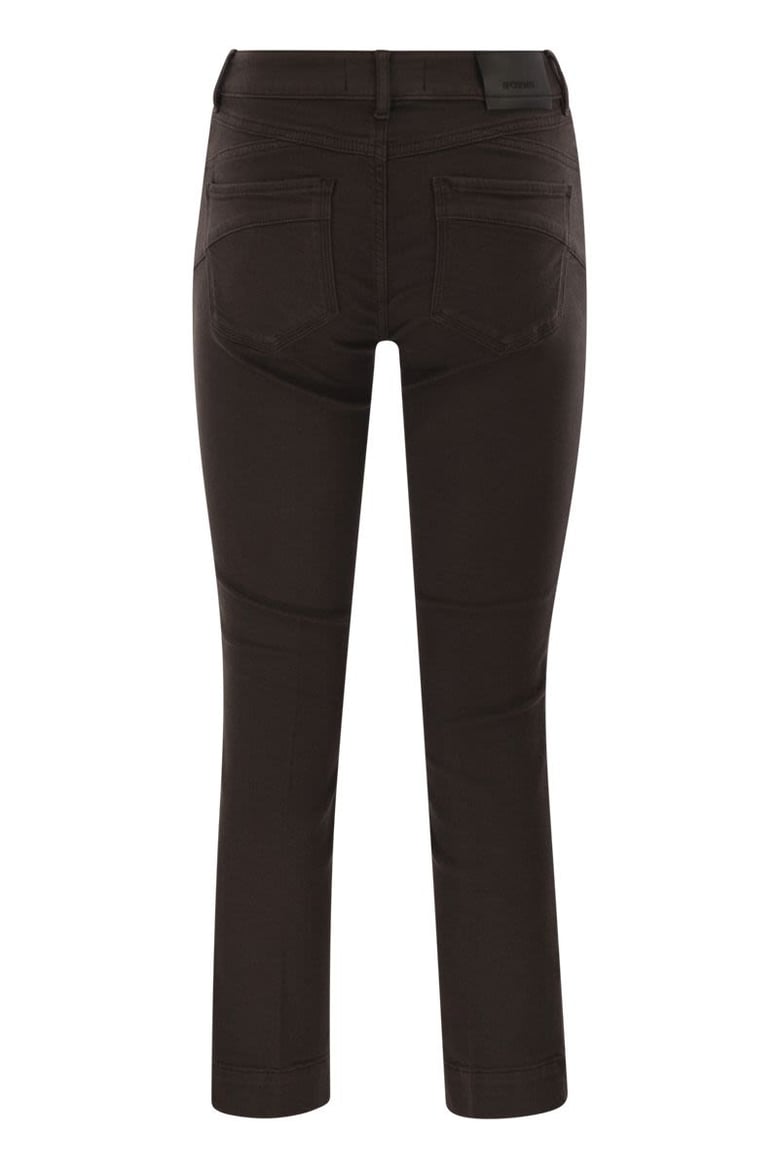 enna - denim pants with mini flare line by Selfnex