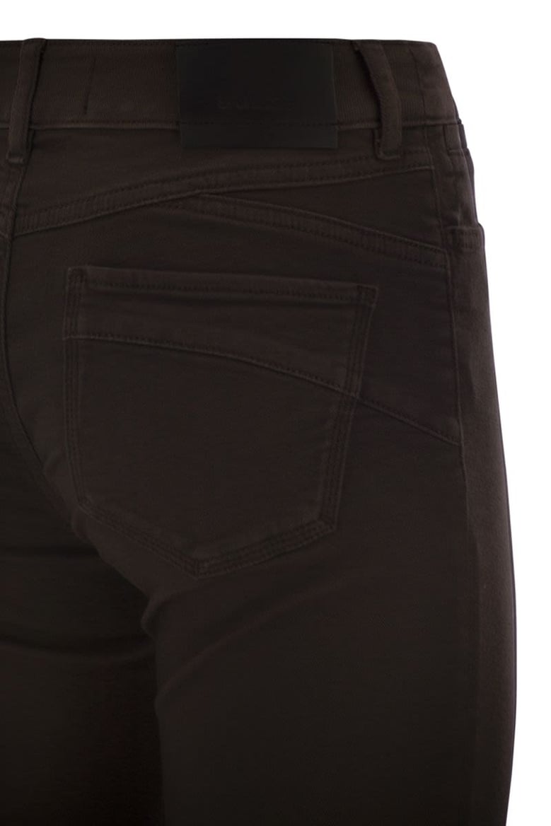 enna - denim pants with mini flare line by Selfnex