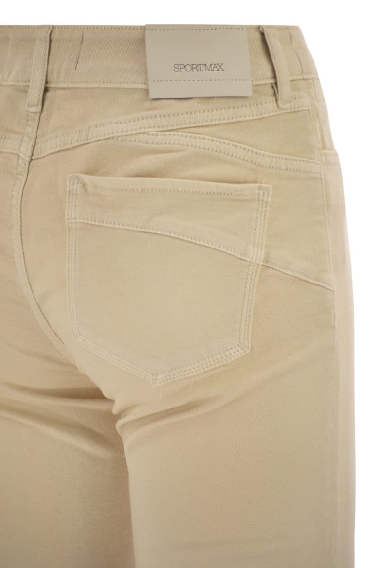 enna - denim pants with mini flare line by Selfnex
