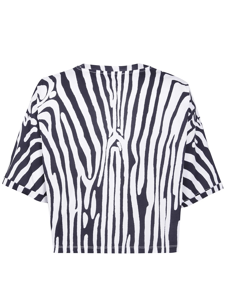 zebra print crop t-shirt by Selfnex