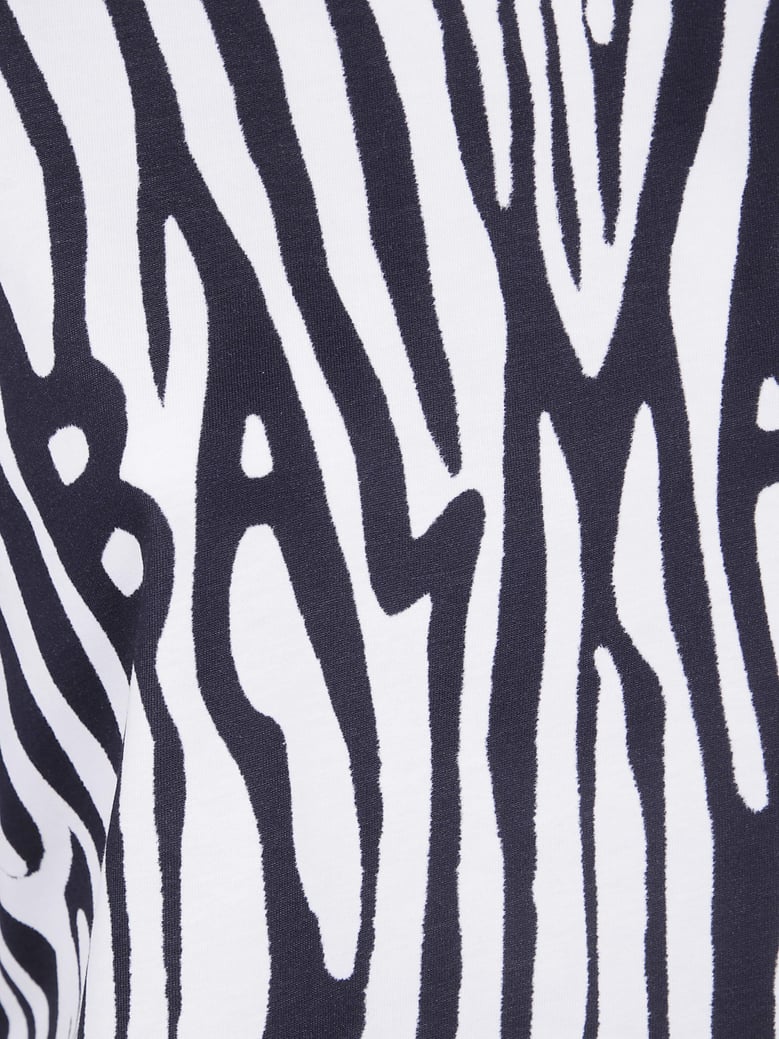 zebra print crop t-shirt by Selfnex