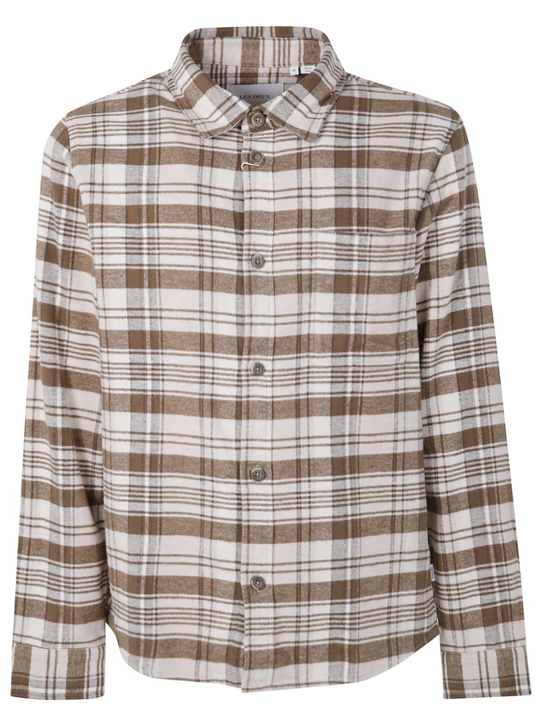 lennon check overshirt by Selfnex
