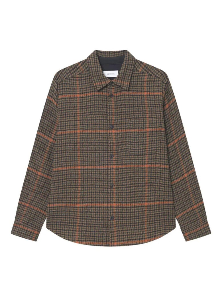 kody houndstooth overshirt by Selfnex