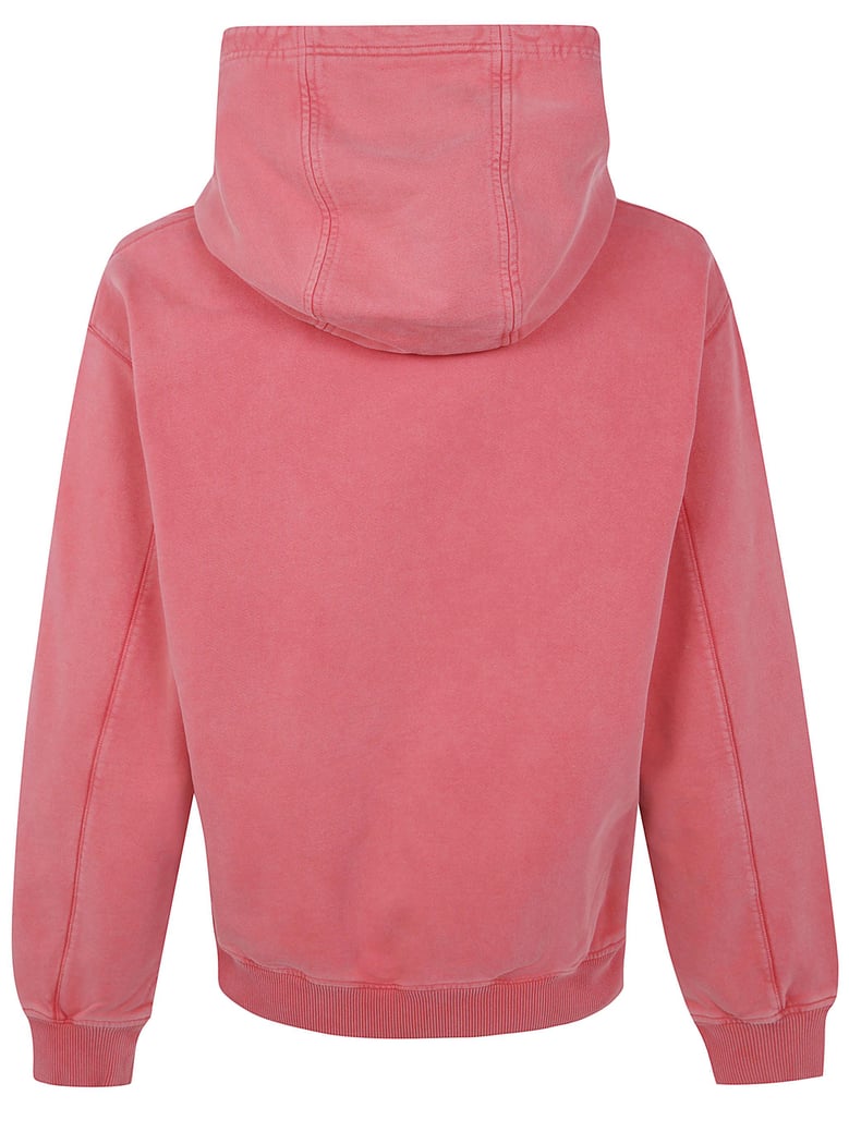 chrome text printed hoodie by Selfnex