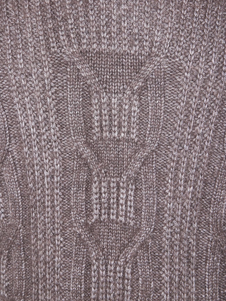 cashmere and silk ribbed turtleneck by Selfnex