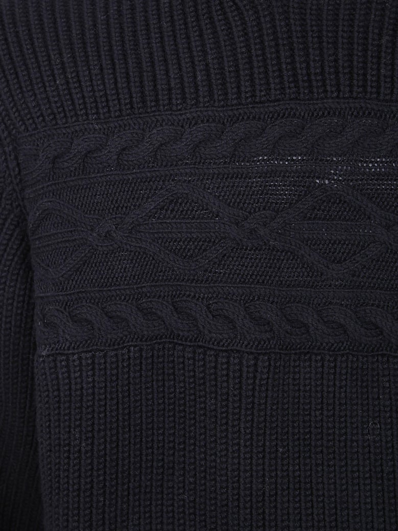 pure wool pearl stitch high neck by Selfnex