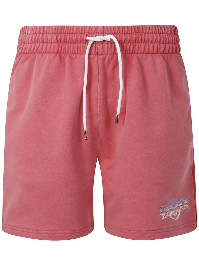 chrome text printed sweatshorts by Selfnex
