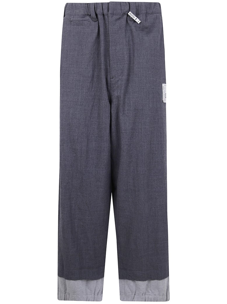 sleeve layered trousers by Selfnex