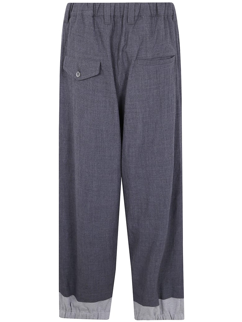 sleeve layered trousers by Selfnex