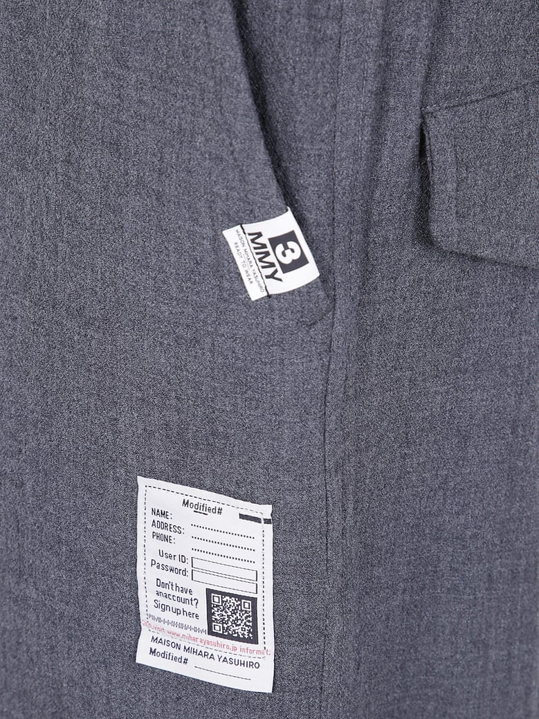 sleeve layered trousers by Selfnex