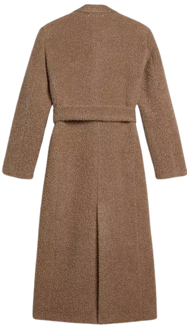 journey w`s double breasted coat with detachable belt casentino wool by Selfnex