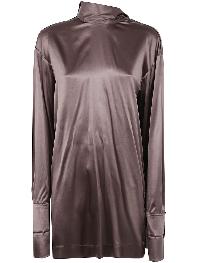 chaddy 2033 strech satin shirt by Selfnex