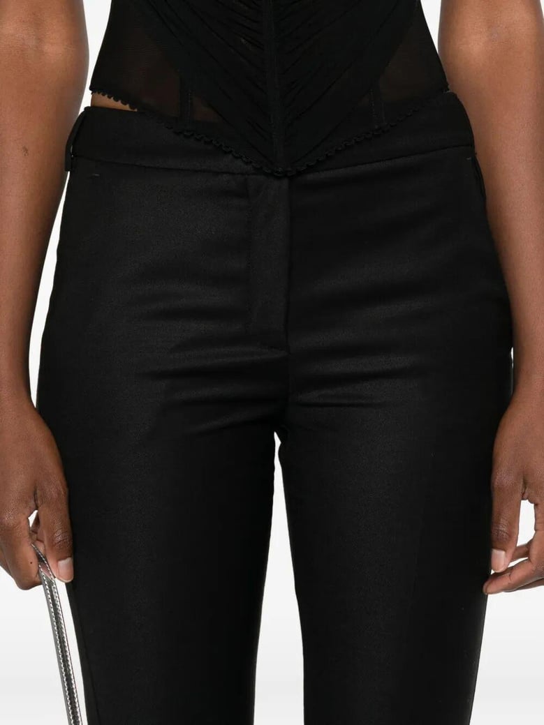 flared twill pants by Selfnex