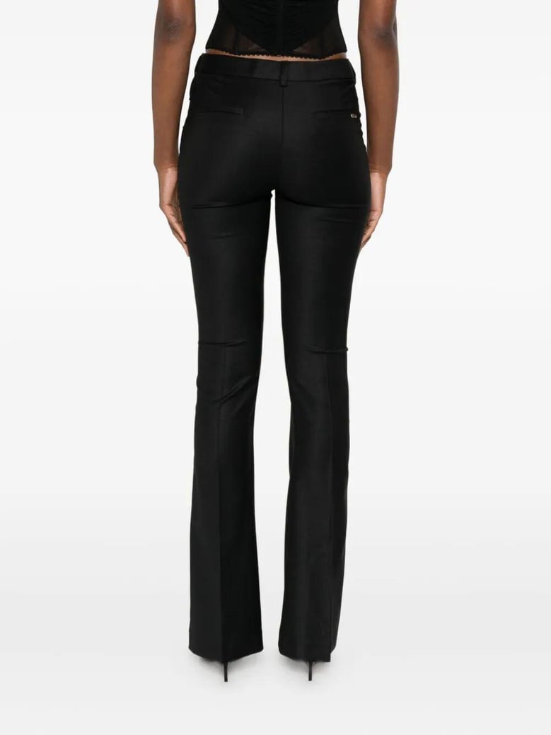 flared twill pants by Selfnex