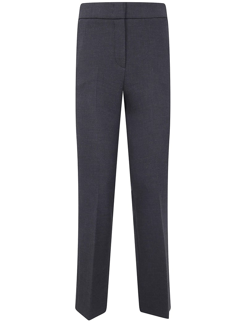 stretch back waisted little flared trousers by Selfnex