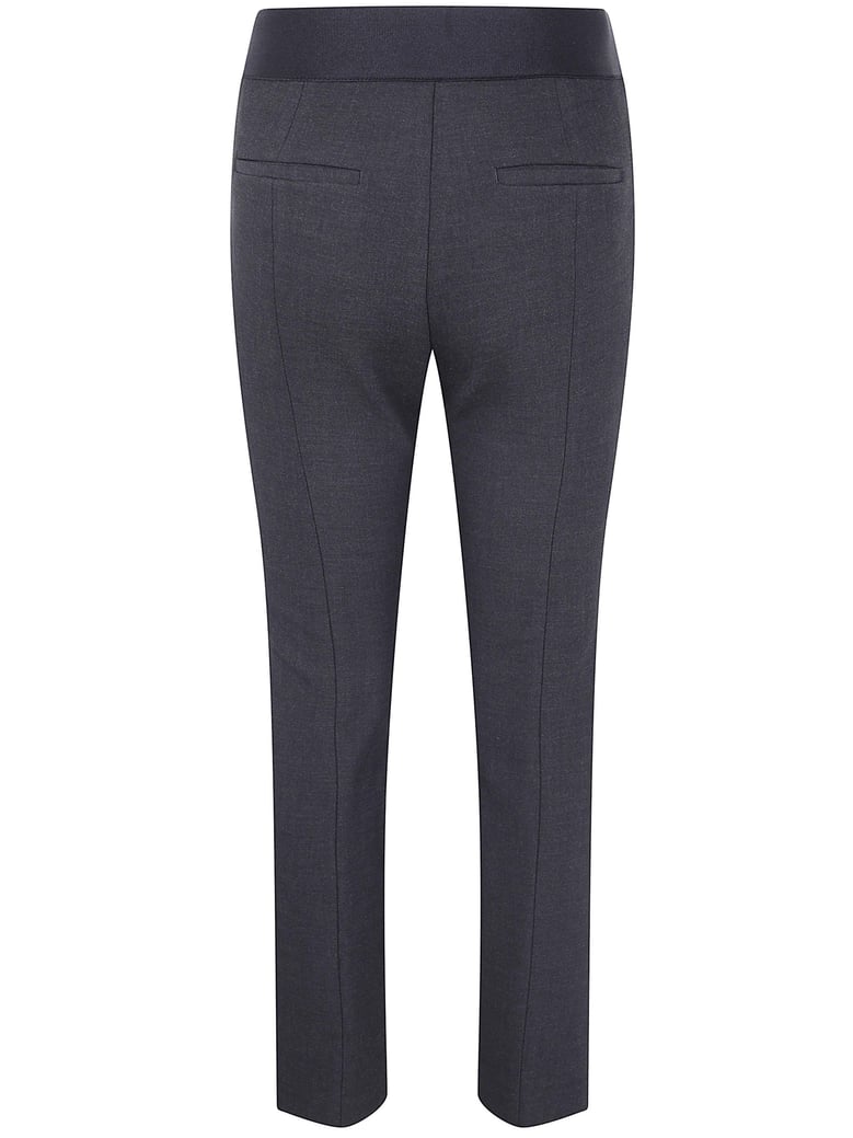 stretch back waisted little flared trousers by Selfnex