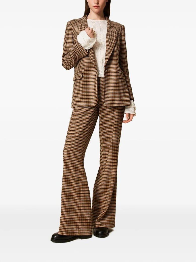 small check trousers by Selfnex