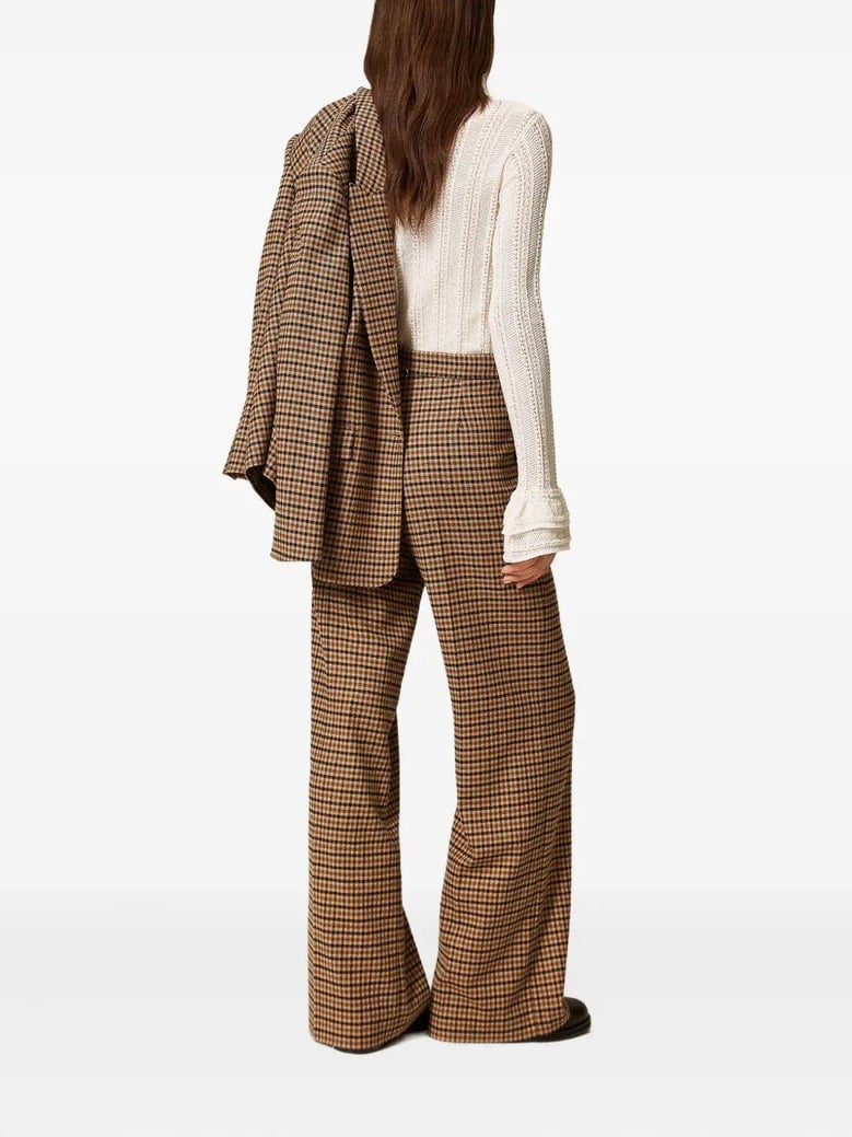 small check trousers by Selfnex