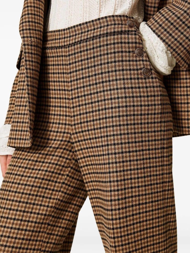 small check trousers by Selfnex