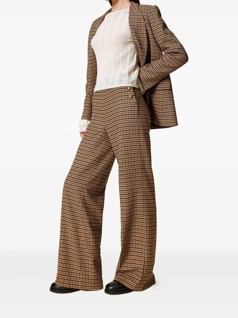 small check trousers by Selfnex