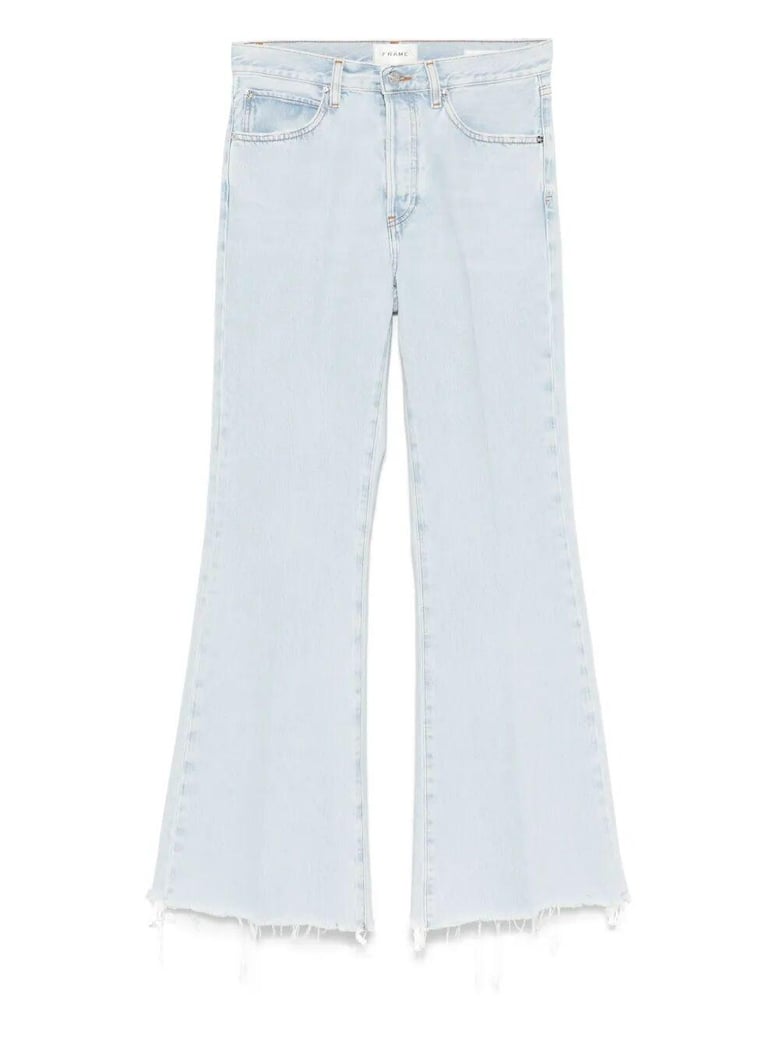 the lax high rise wide leg flare jeans by Selfnex