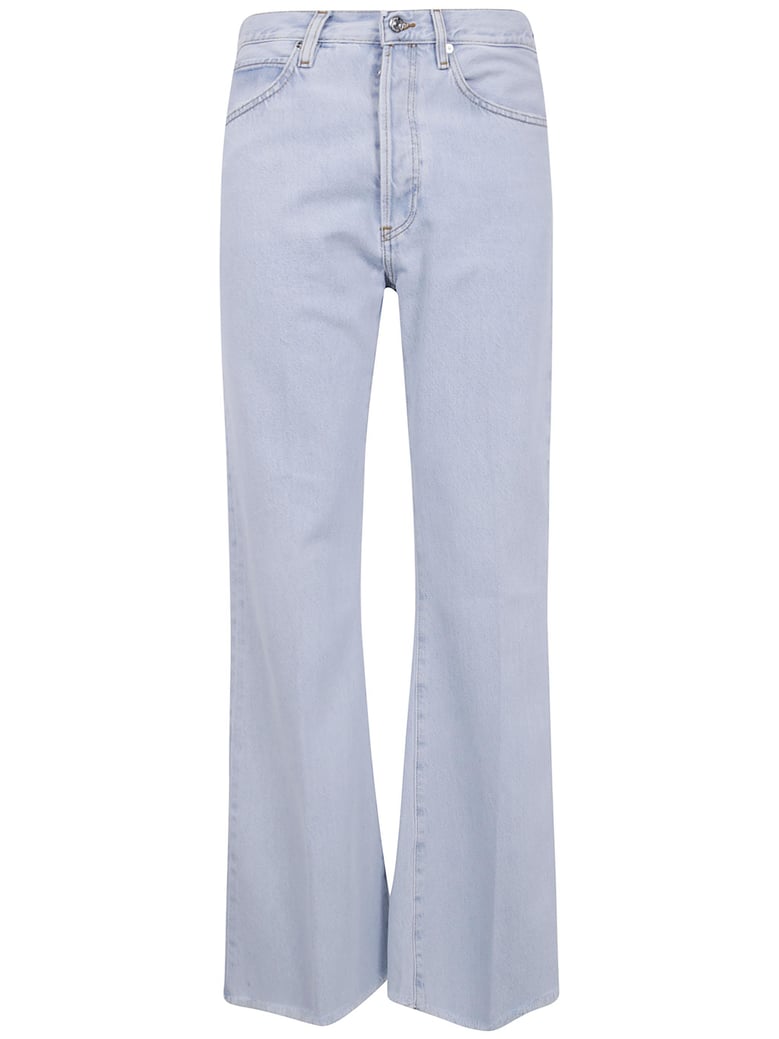 the lax high rise wide leg flare jeans by Selfnex
