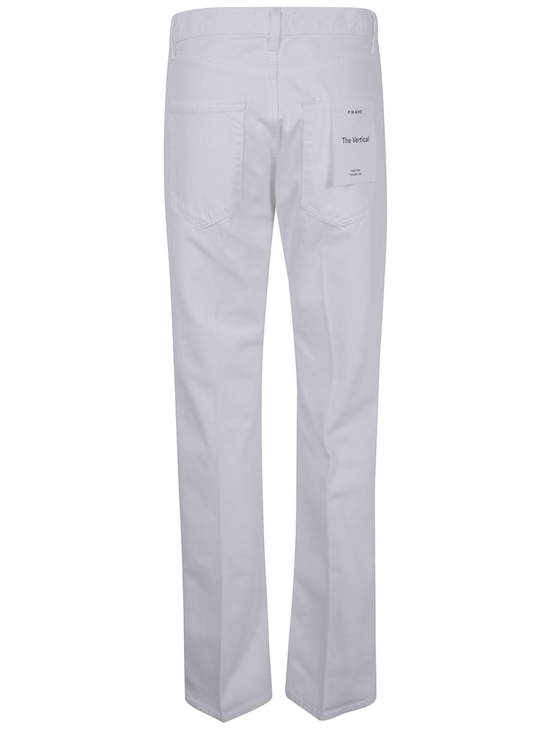 the vertical high rise straight leg jeans by Selfnex