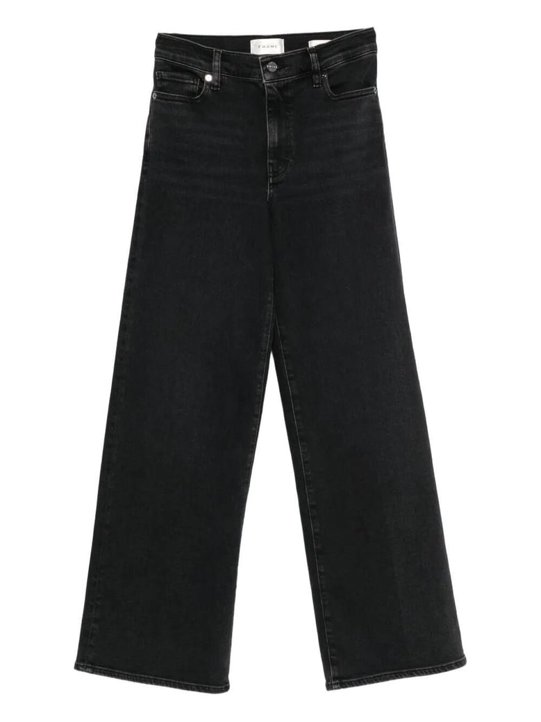 le slim palazzo high rise wide leg flare jeans by Selfnex