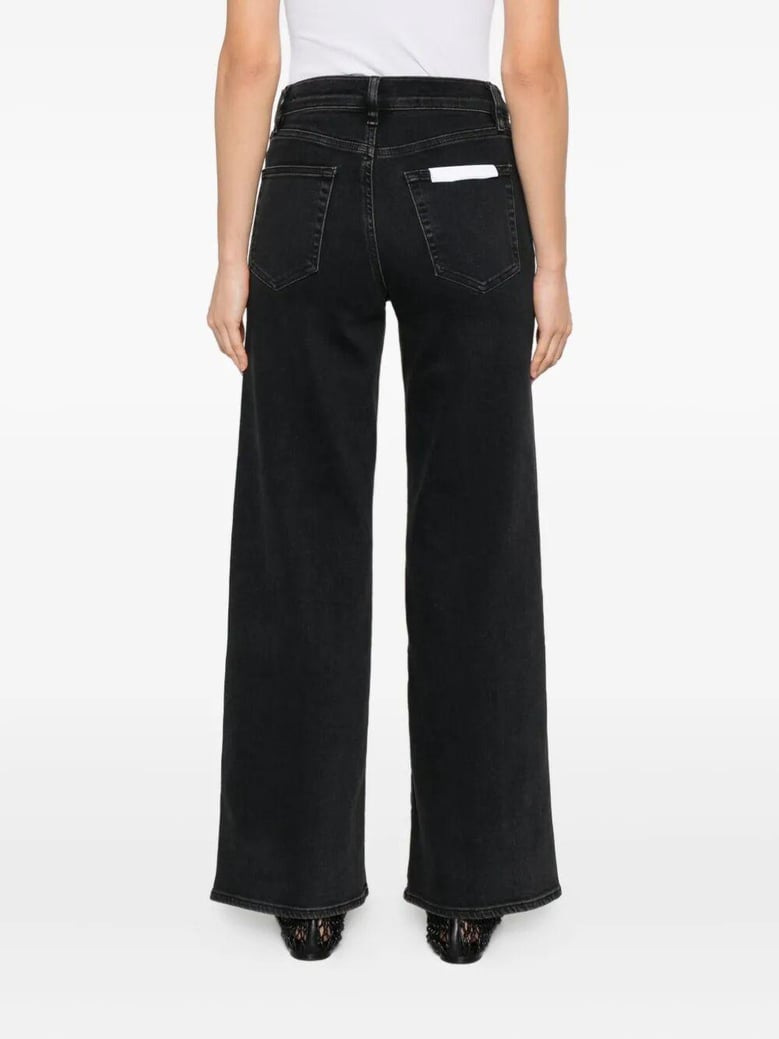 le slim palazzo high rise wide leg flare jeans by Selfnex